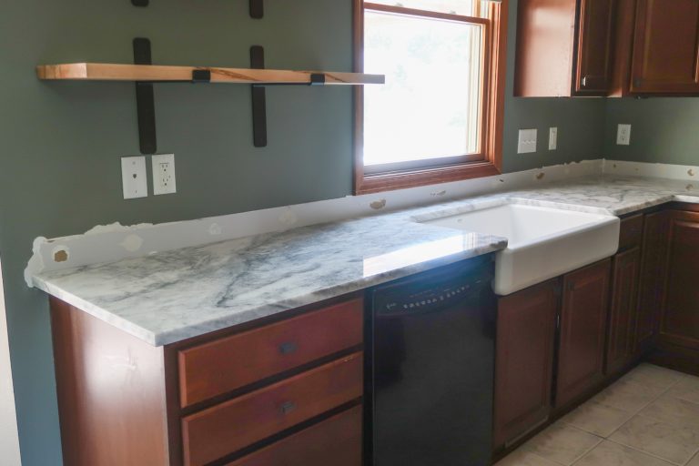 Diy Brick Kitchen Island Behind The Scenes Of Our Kitchen Renovation