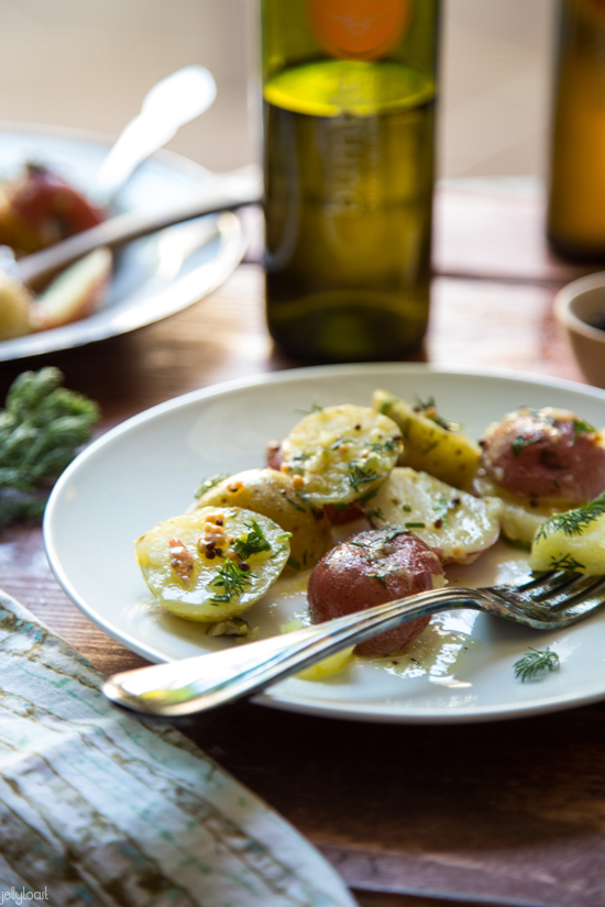 balsamic vinaigrette potato salad Jelly Toast