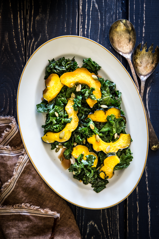 warm kale salad - Jelly Toast