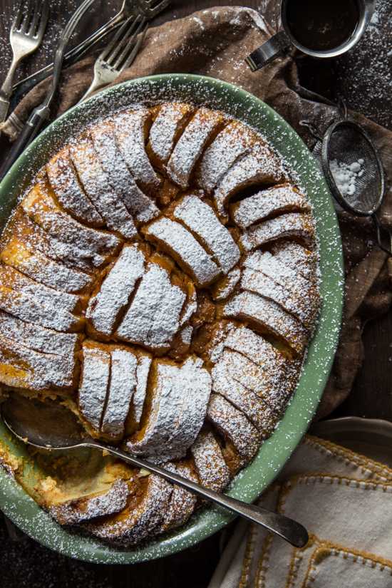 Pumpkin Bread Pudding with Maple Rum Raisin Syrup