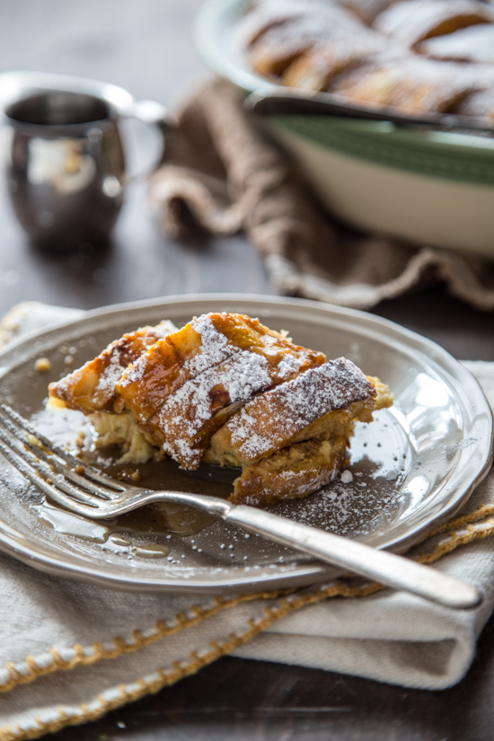 Pumpkin Bread Pudding with Maple Rum Raisin Syrup