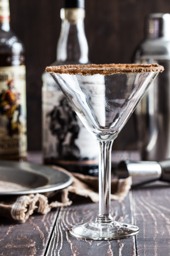 Mud Pie Eggnog Martini Recipe Glass