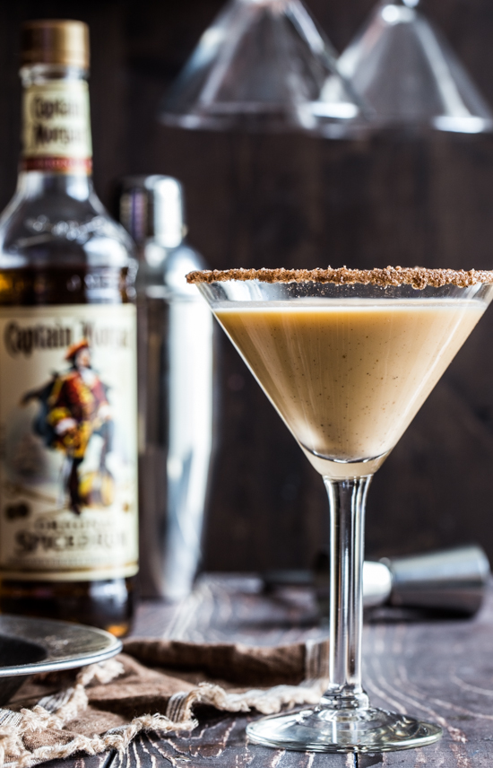 Pumpkin Eggnog Martini #CaptainsTable