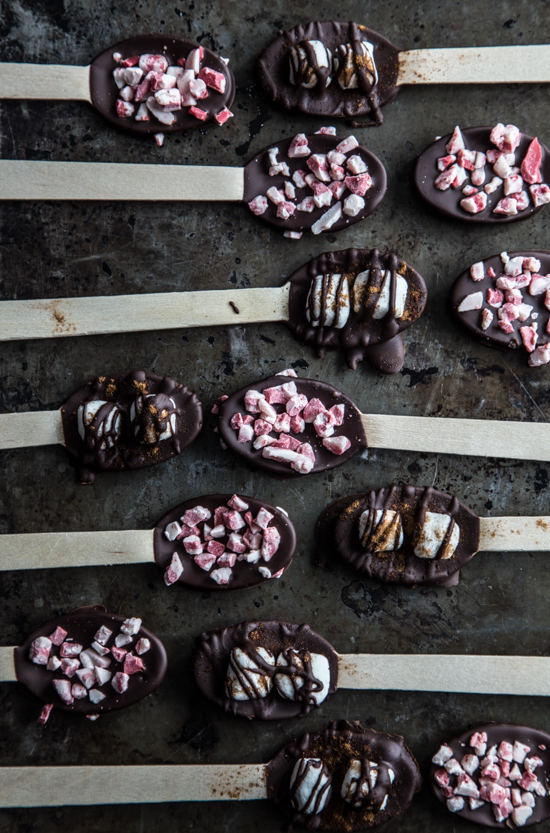 chocolate dipped spoons-009