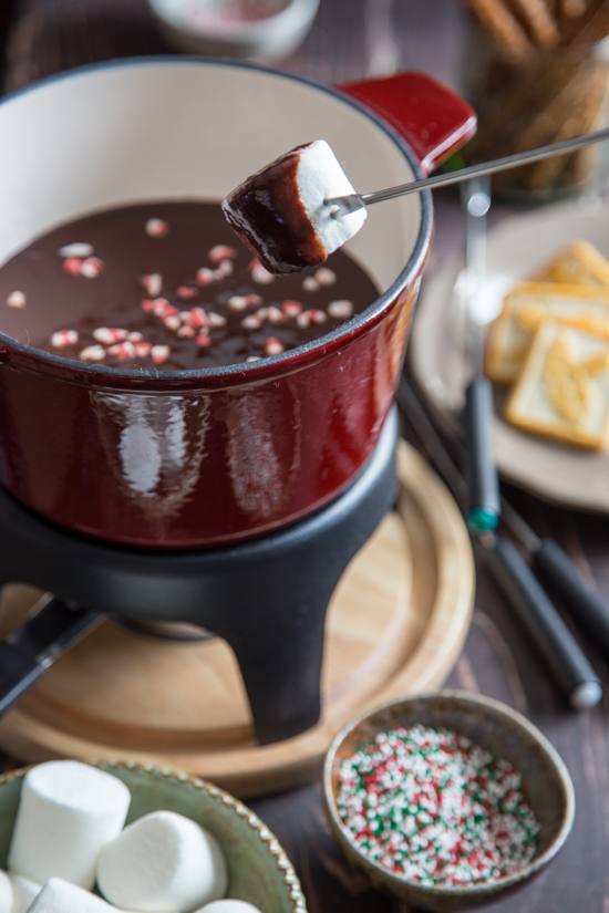 chocolate peppermint fondue-009