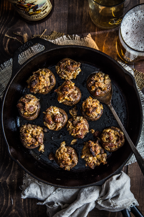 Sausage Stuffed Mushrooms #CaptainsTable by Jelly Toast