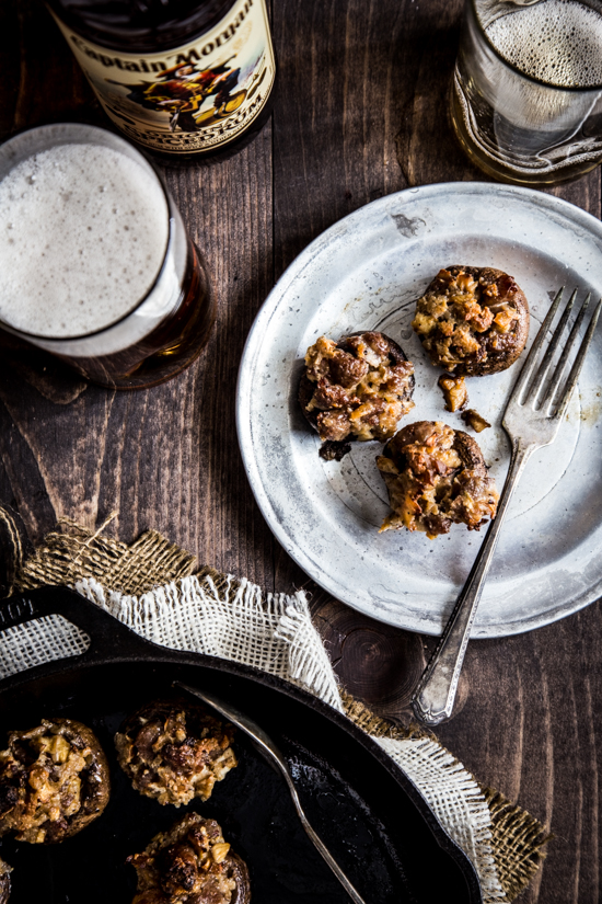 Sausage Stuffed Mushrooms #CaptainsTable by Jelly Toast