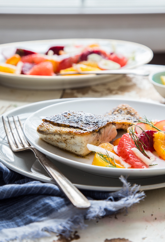 crispy skinned barramundi with citrus fennel salad-0596