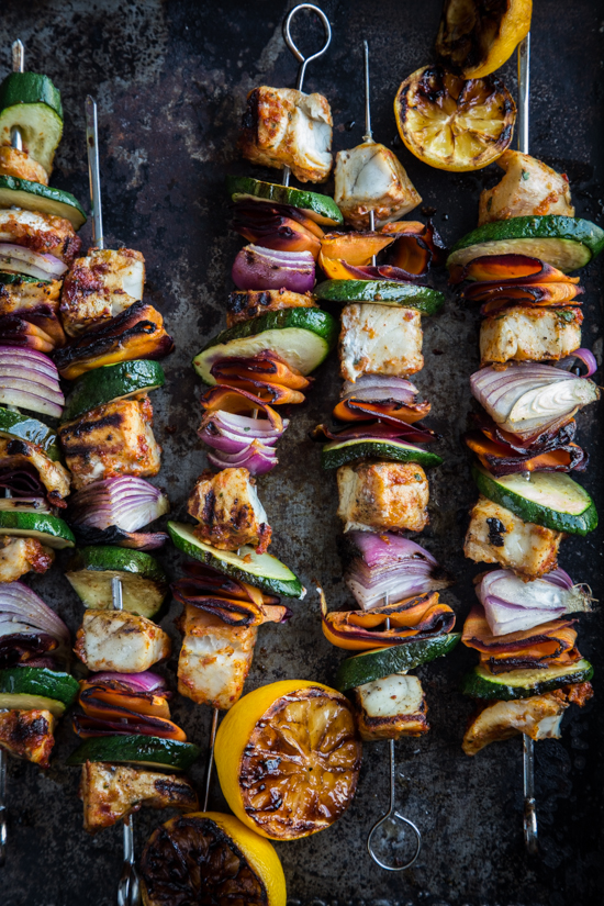 Moroccan Fish Skewers by Jelly Toast