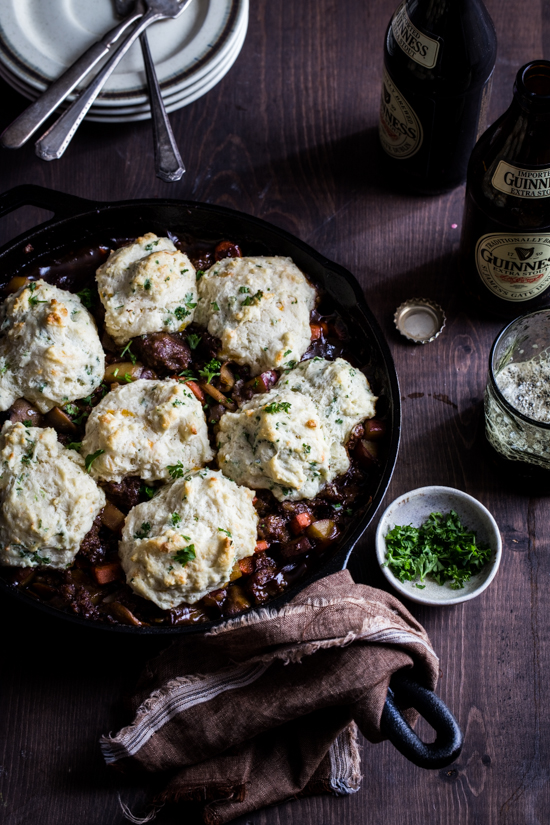 Sausage Biscuit Skillet with Guinness