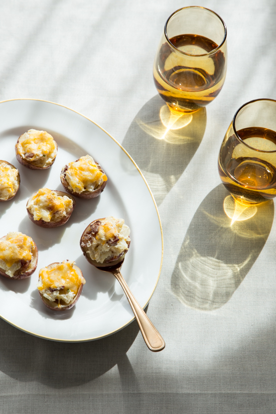 Twice Baked Potato Bites with Jelly Toast