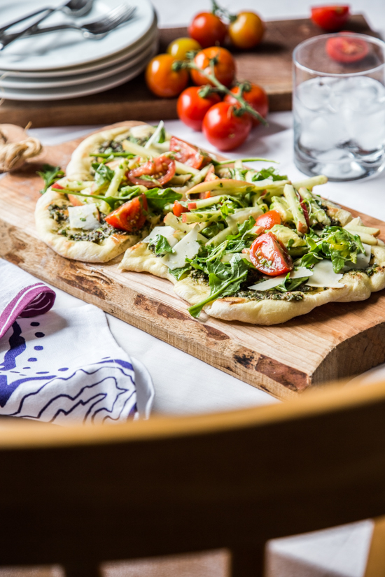 flat bread pesto