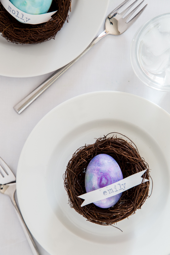 Easter Egg Place Cards by Jelly Toast