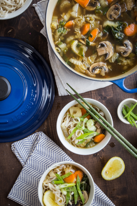 Asian Vegetable Noodle Soup by Jelly Toast