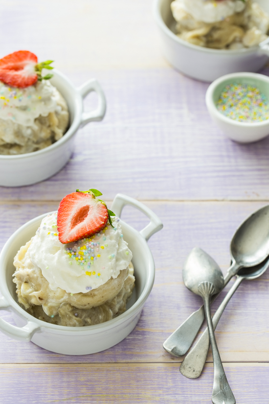 frozen banana ice cream Jelly Toast