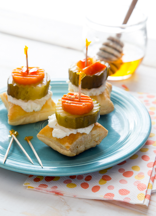 Honey Goat Cheese Pickle Bites by Jelly Toast