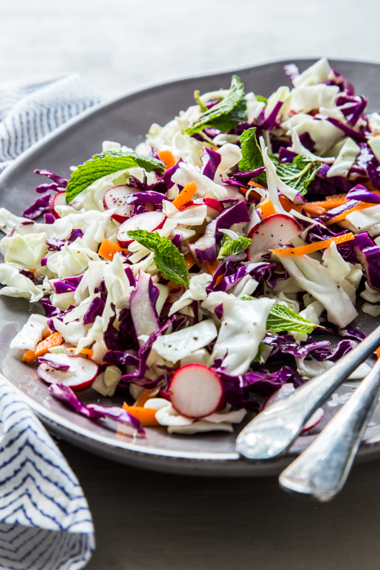 Vegetable Slaw with Mint and Lime by Jelly Toast
