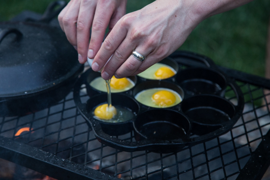 campfire breakfast burger by Jelly Toast