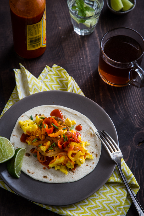 Breakfast Fajita Tacos by Emily Caruso