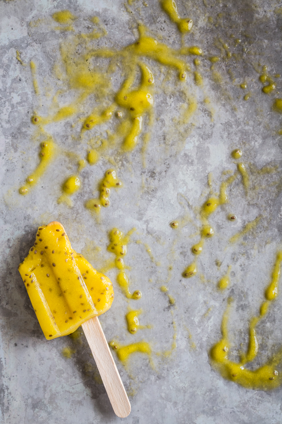 Mango Chia Popsicles by Jelly Toast