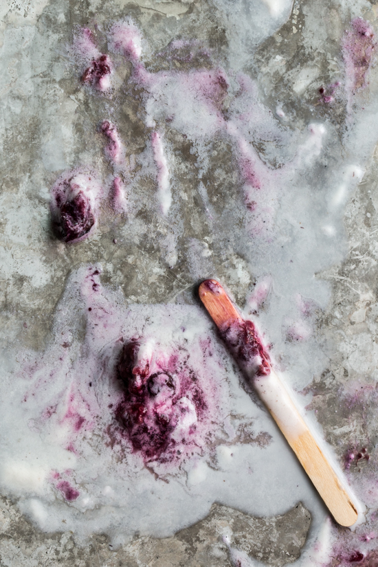 Roasted Berry Goat Cheese Popsicles by Jelly Toast