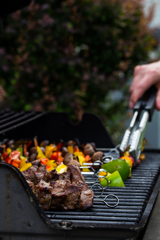 Steak Skewers with Chimichurri by Jelly Toast #SundaySupper