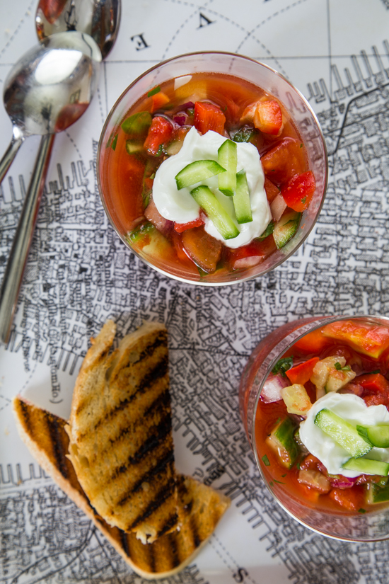 Gazpacho by Jelly Toast #SundaySupper