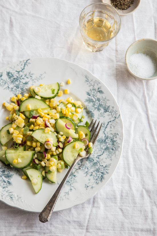 Cucumber Corn Salad by Jelly Toast