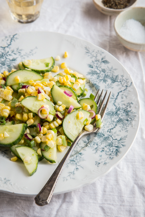 Cucumber Corn Salad by Jelly Toast