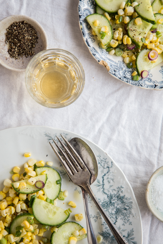 Cucumber Corn Salad by Jelly Toast