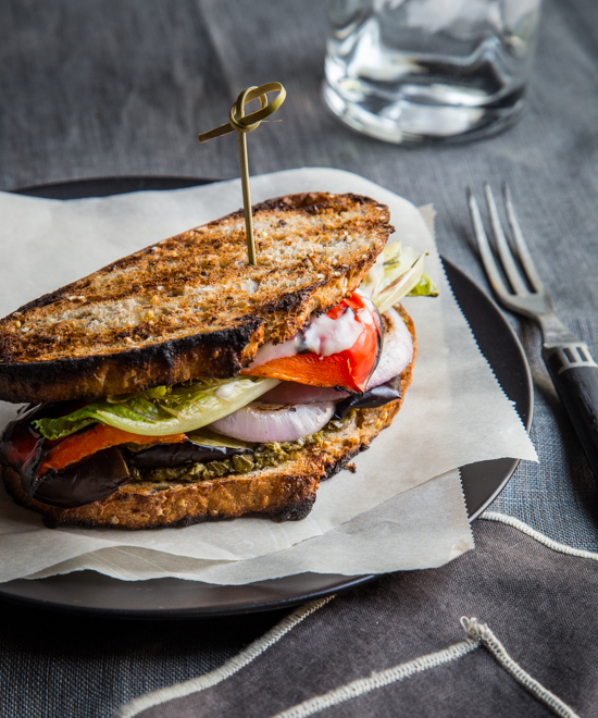 grilled vegetable sandwich