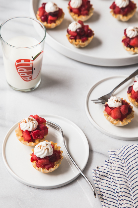 Mini Cranberry Apple Tarts | www.jellytoastblog.com