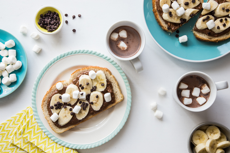 Chocolate Marshmallow Banana Toast | JellyToastBlog.com (1 of 1)