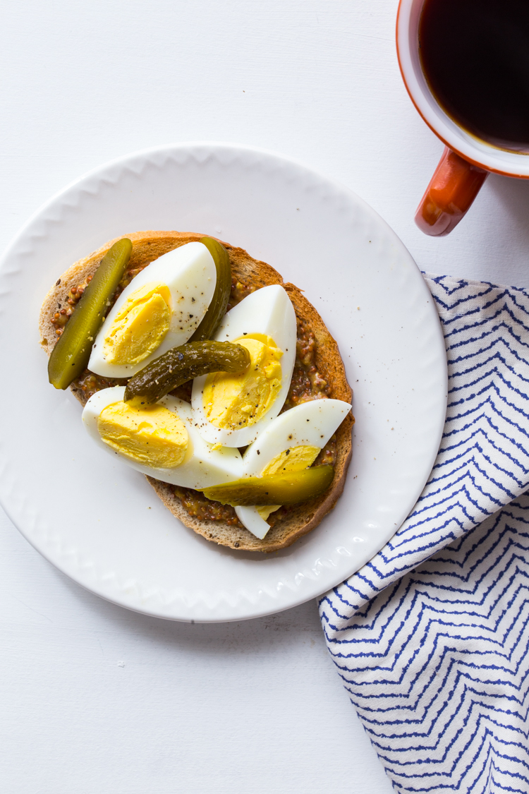 hard boiled egg toast