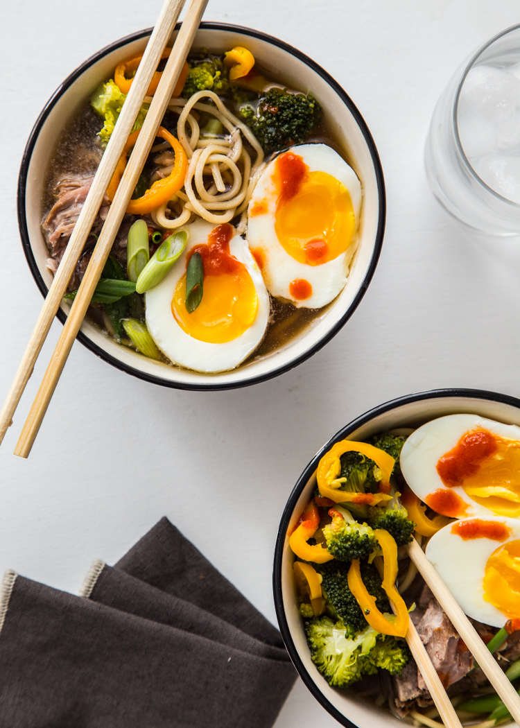 Slow Cooker Pork Ramen | JellyToastBlog.com