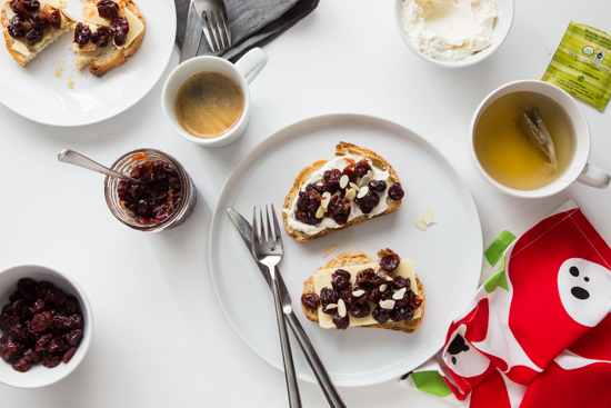 Tart Cherry Chutney Toast | Jelly Toast