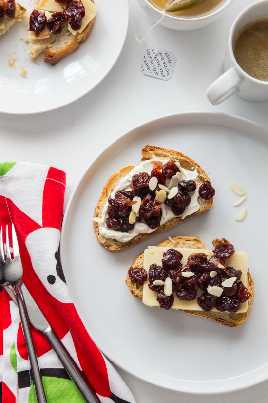 Tart Cherry Chutney Toast | Jelly Toast