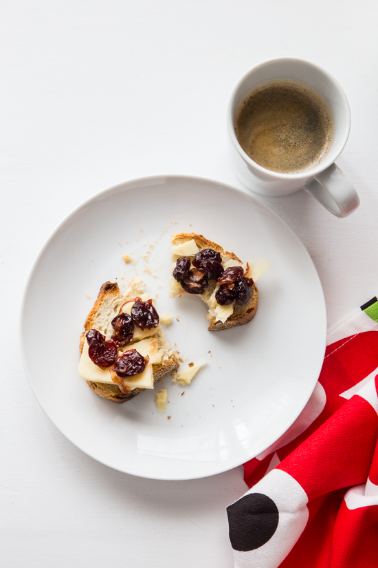 Tart Cherry Chutney Toast | Jelly Toast