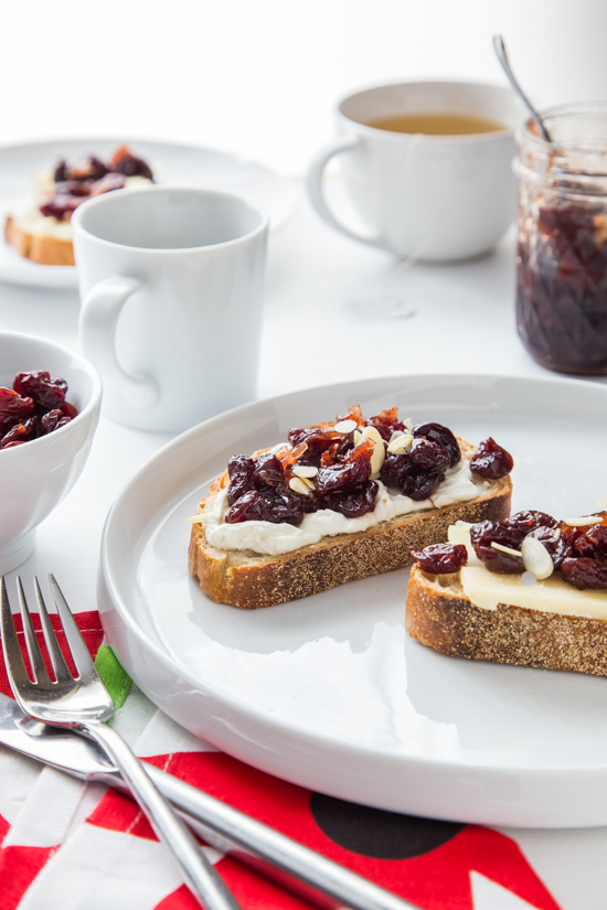 Tart Cherry Chutney Toast | Jelly Toast