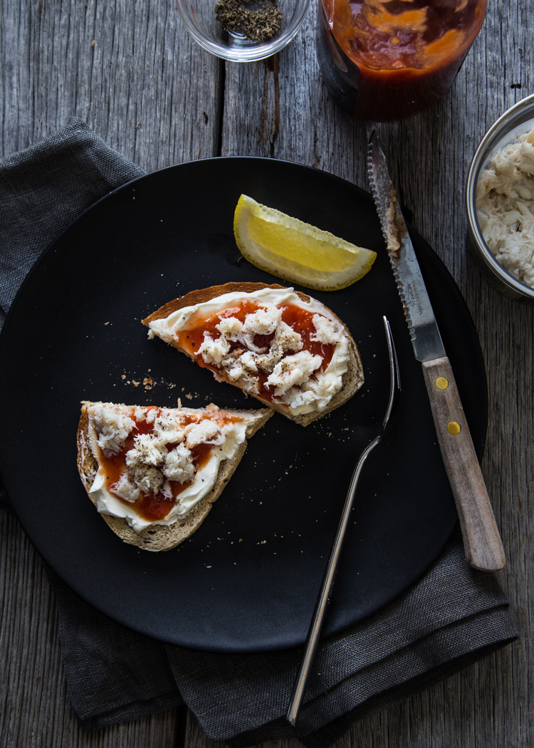 Crab Toast with Cream Cheese | JellyToastBlog.com