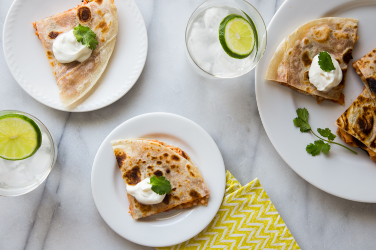 Chicken CousCous Quesadillas | JellyToastBlog.com