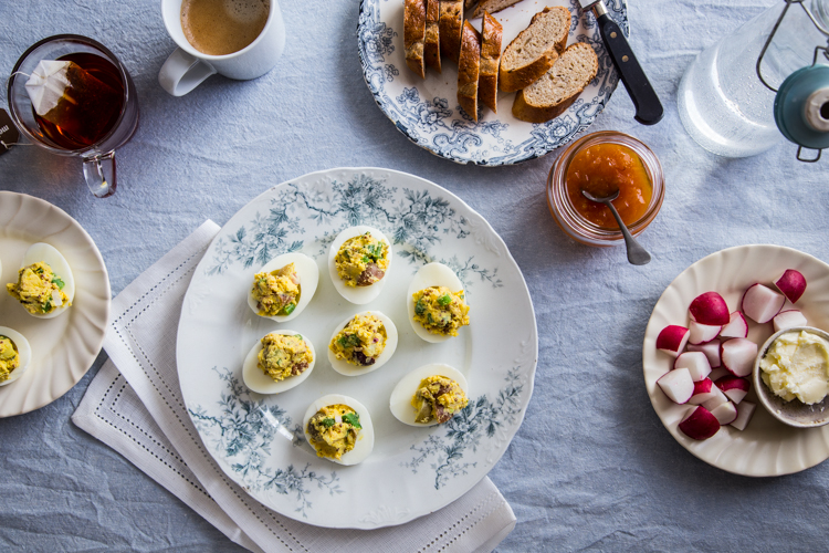 Nicoise Deviled Eggs | JellyToastBlog.com