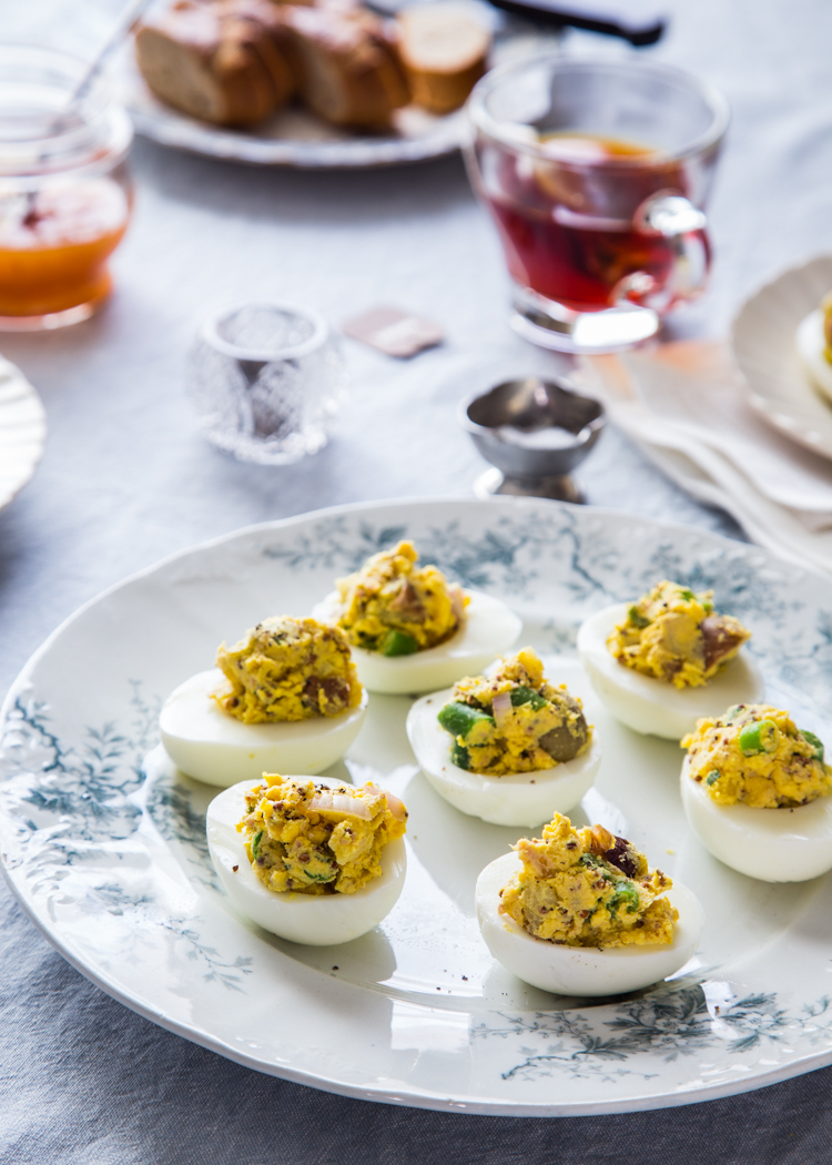 Nicoise Deviled Eggs | JellyToastBlog.com