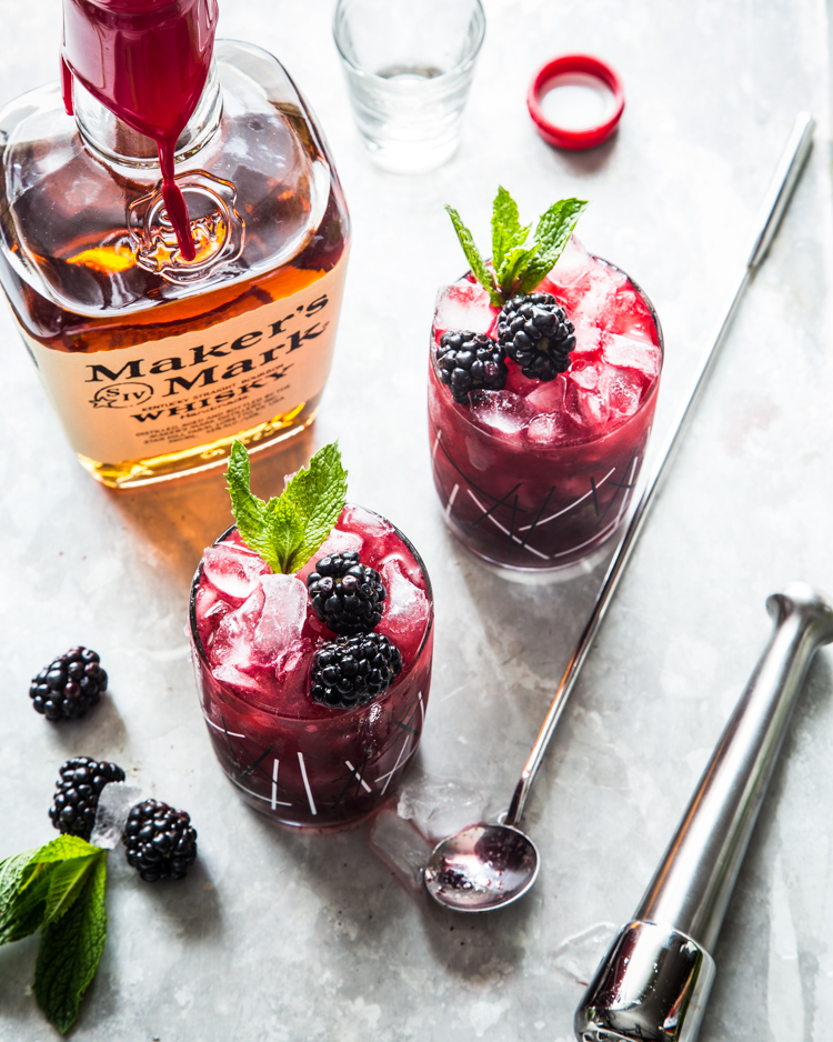 Blackberry Mint Julep | JellyToastBlog.com