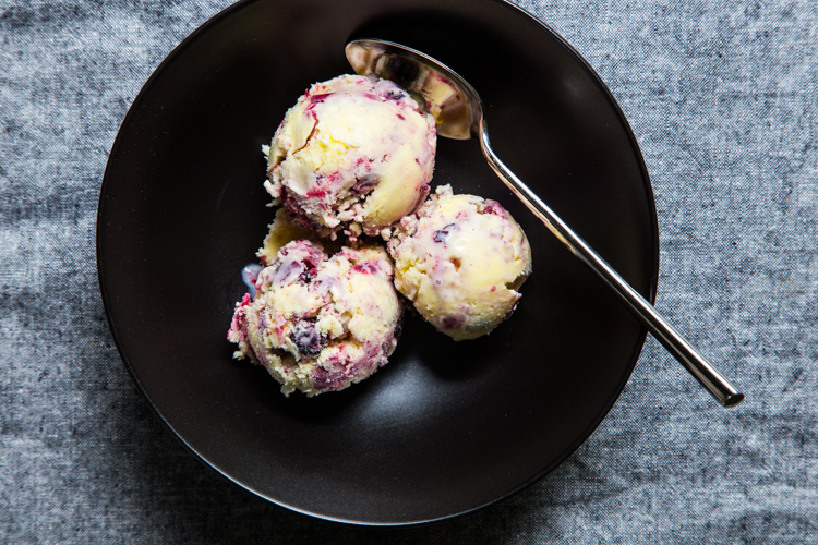 Roasted Berry Ice Cream