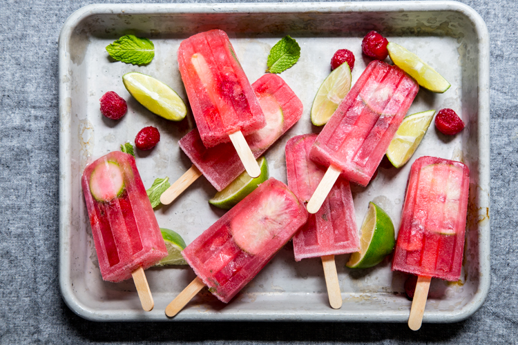 Tart Cherry Mojito PopTails | JellyToastBlog.com