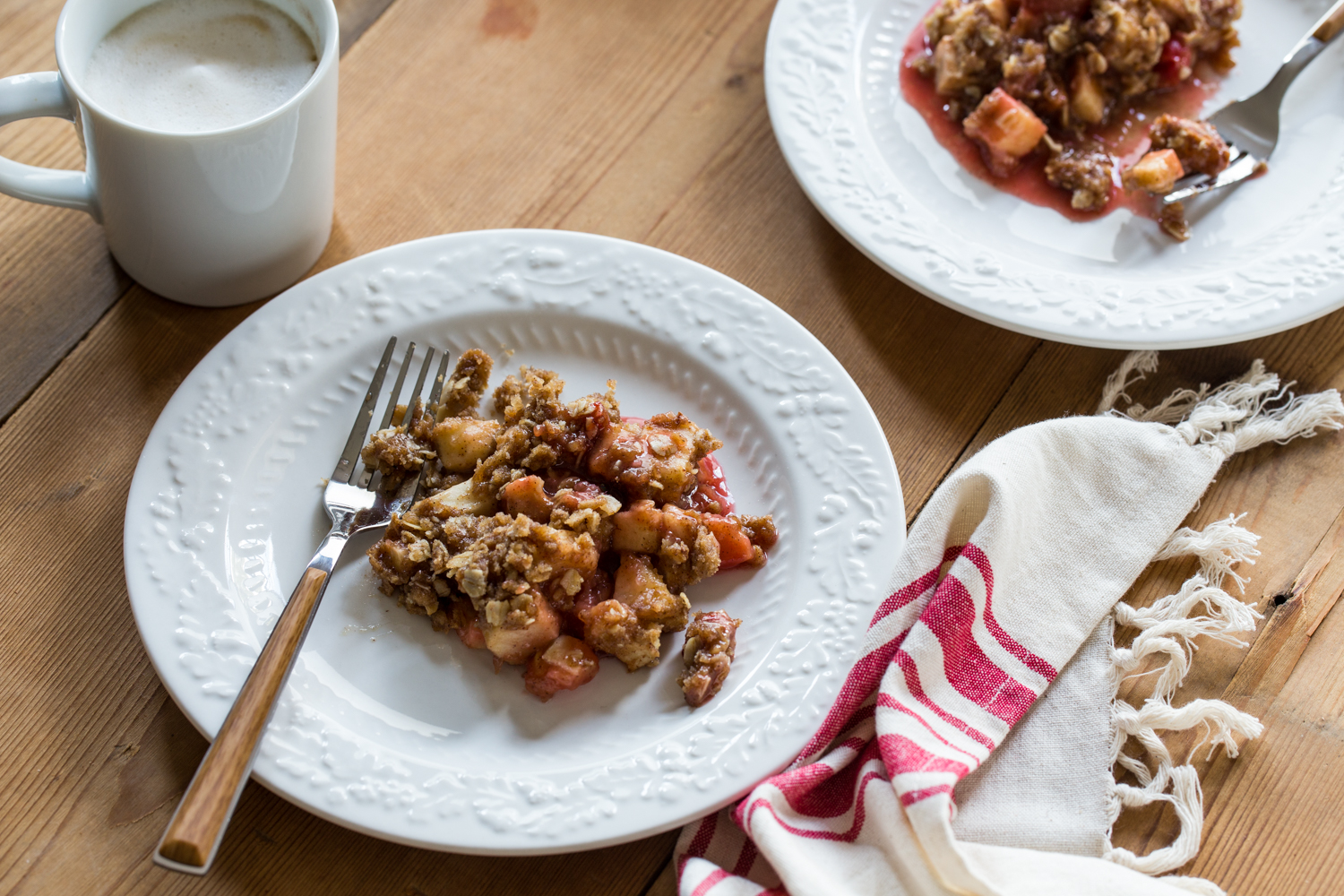 Cherry Apple Crisp | JellyToastBlog.com