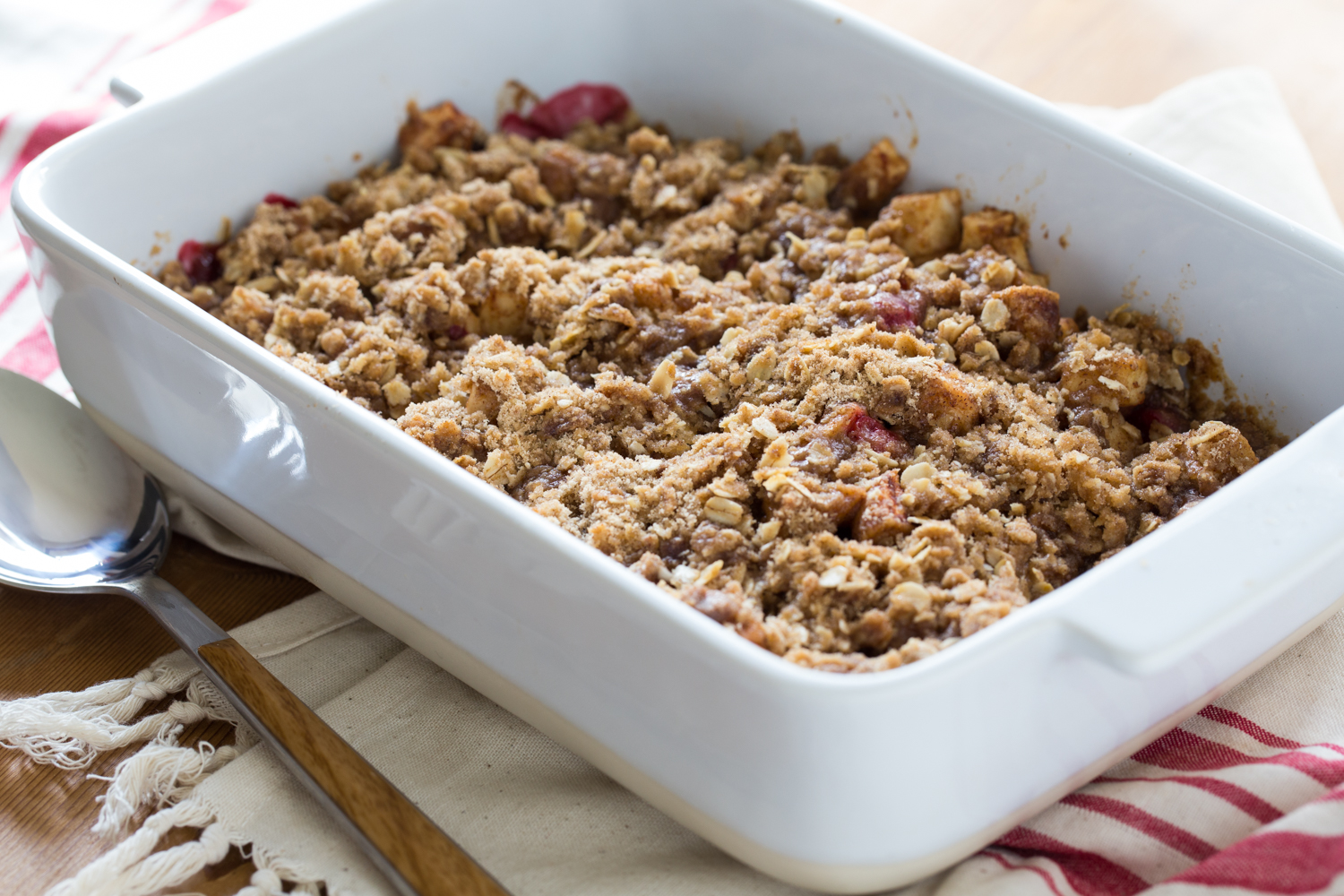 Cherry Apple Crisp | JellyToastBlog.com