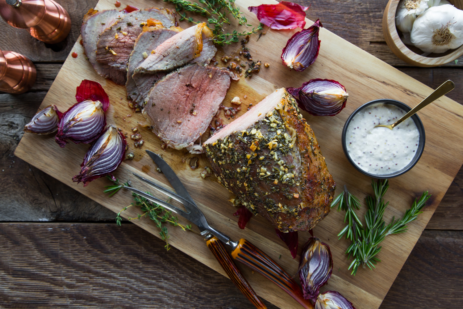 Garlic Herb Roast Beef | JellyToastBlog.com