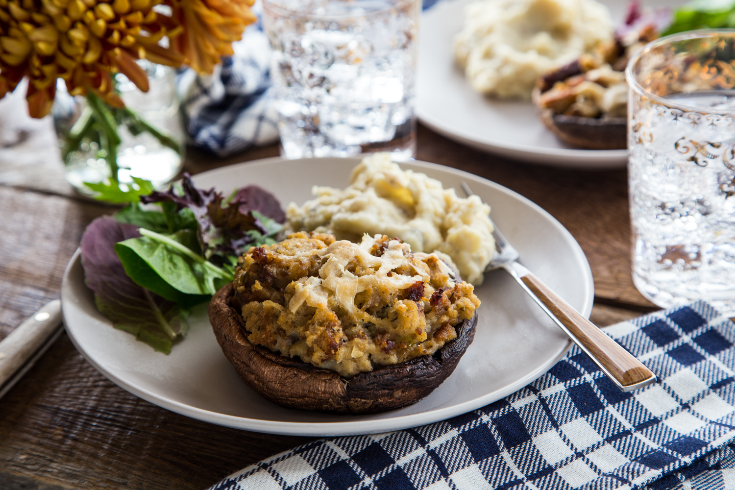 Sausage Stuffed Portabella Mushrooms | JellyToastBlog.com